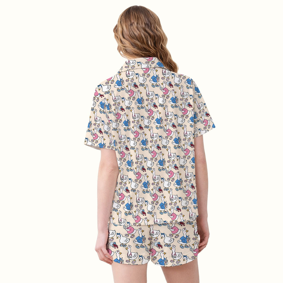 Goose Cartoon Pajama Set