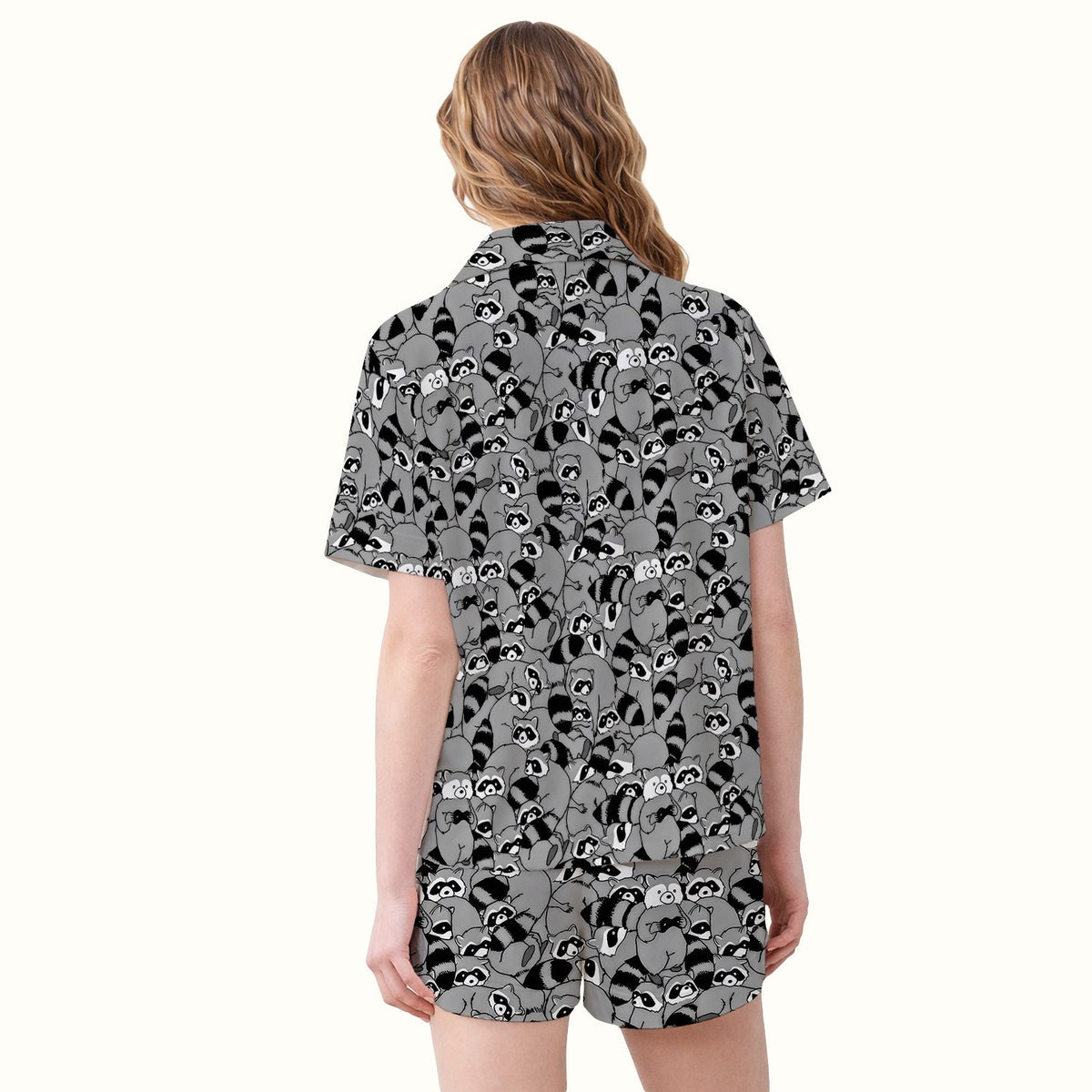 Raccoon Crowd Pajama Set