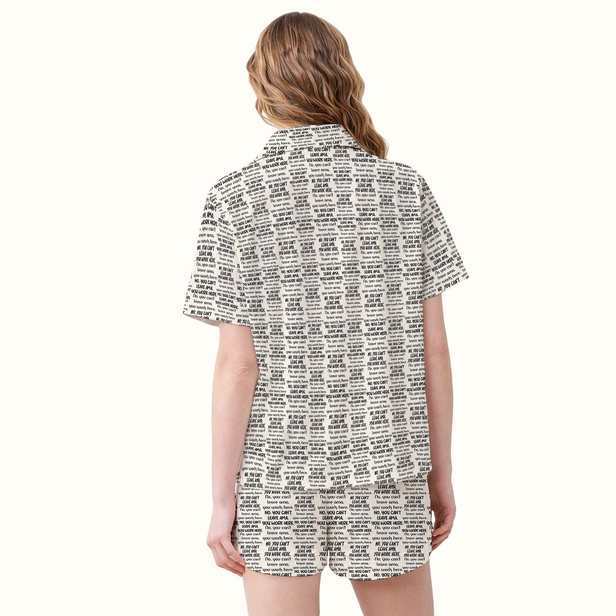 Repeating Work Quote Pajama Set
