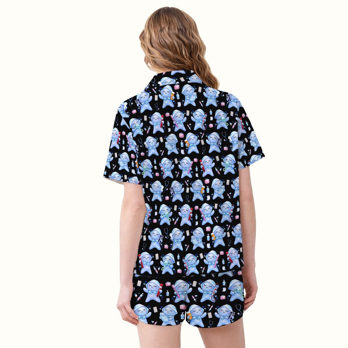 Dental Tooth Character Nurse Pajama Set