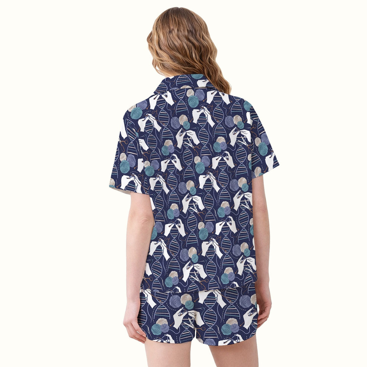 DNA Helix Yarn Nurse Pajama Set