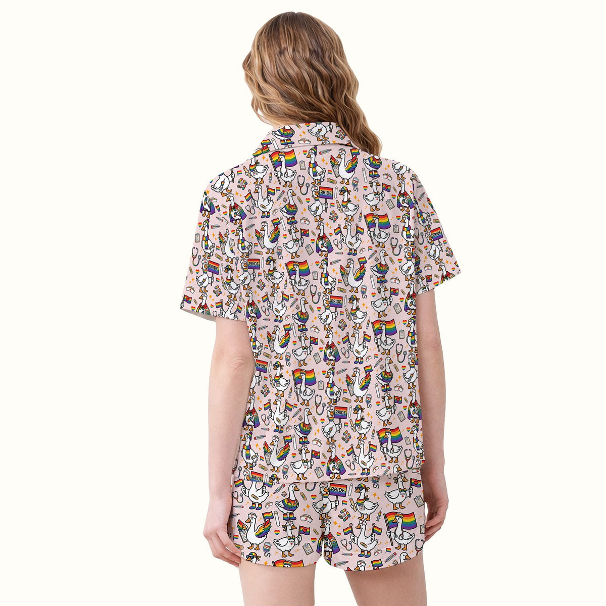LGBT Pride Nurse Duck Pajama Set