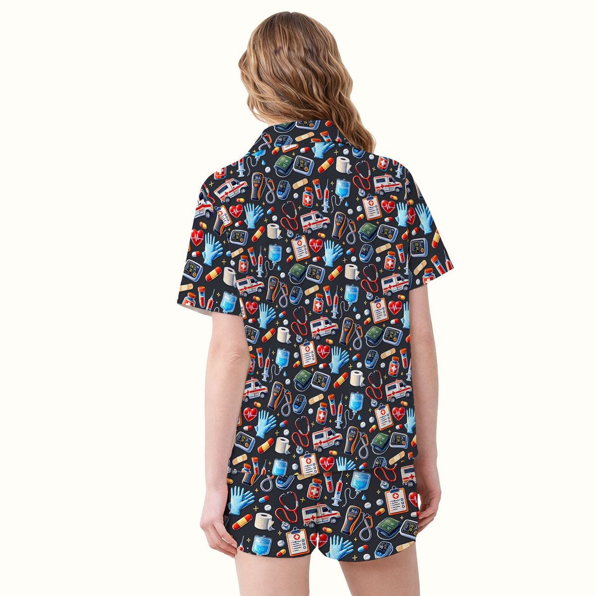 Ambulance Stethoscope Tools Pajama Set