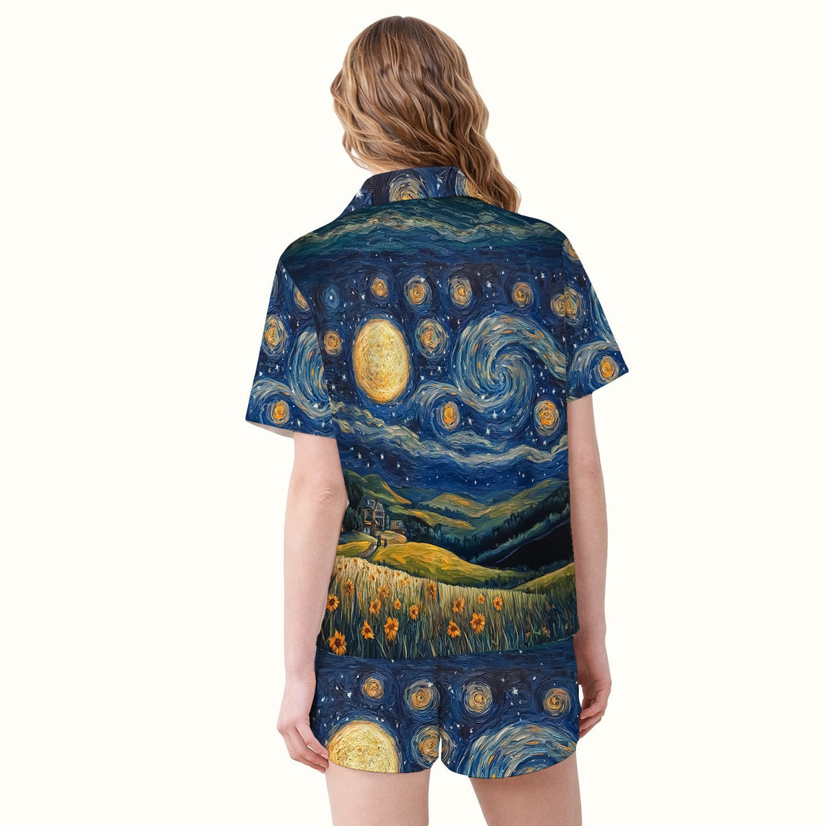 Highland Cow Starry Night Pajama Set