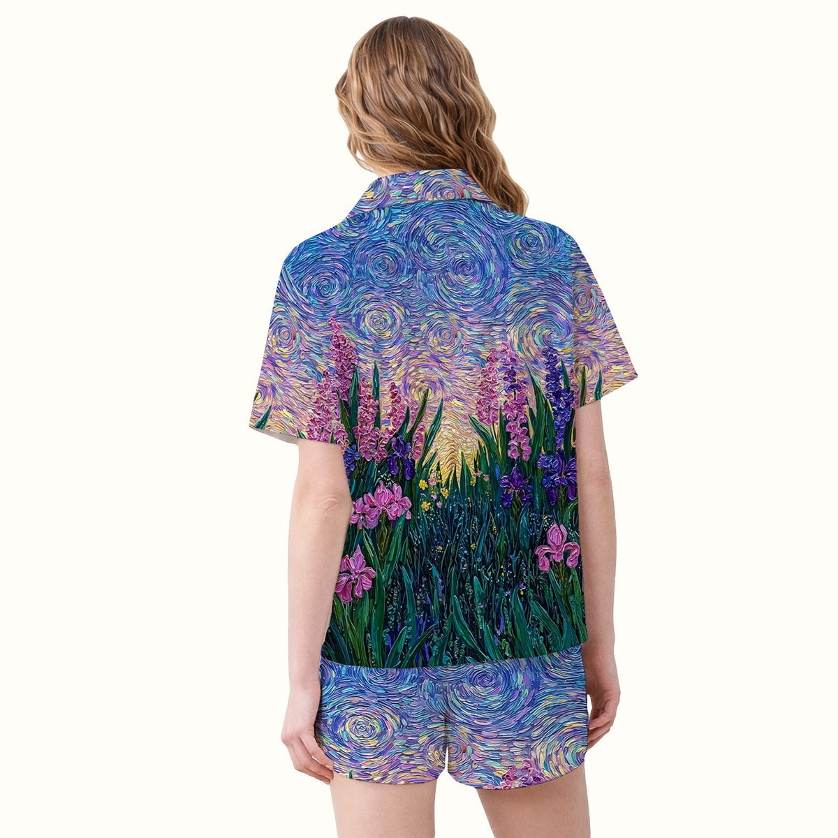 Cat Starry Sky Nurse Pajama Set