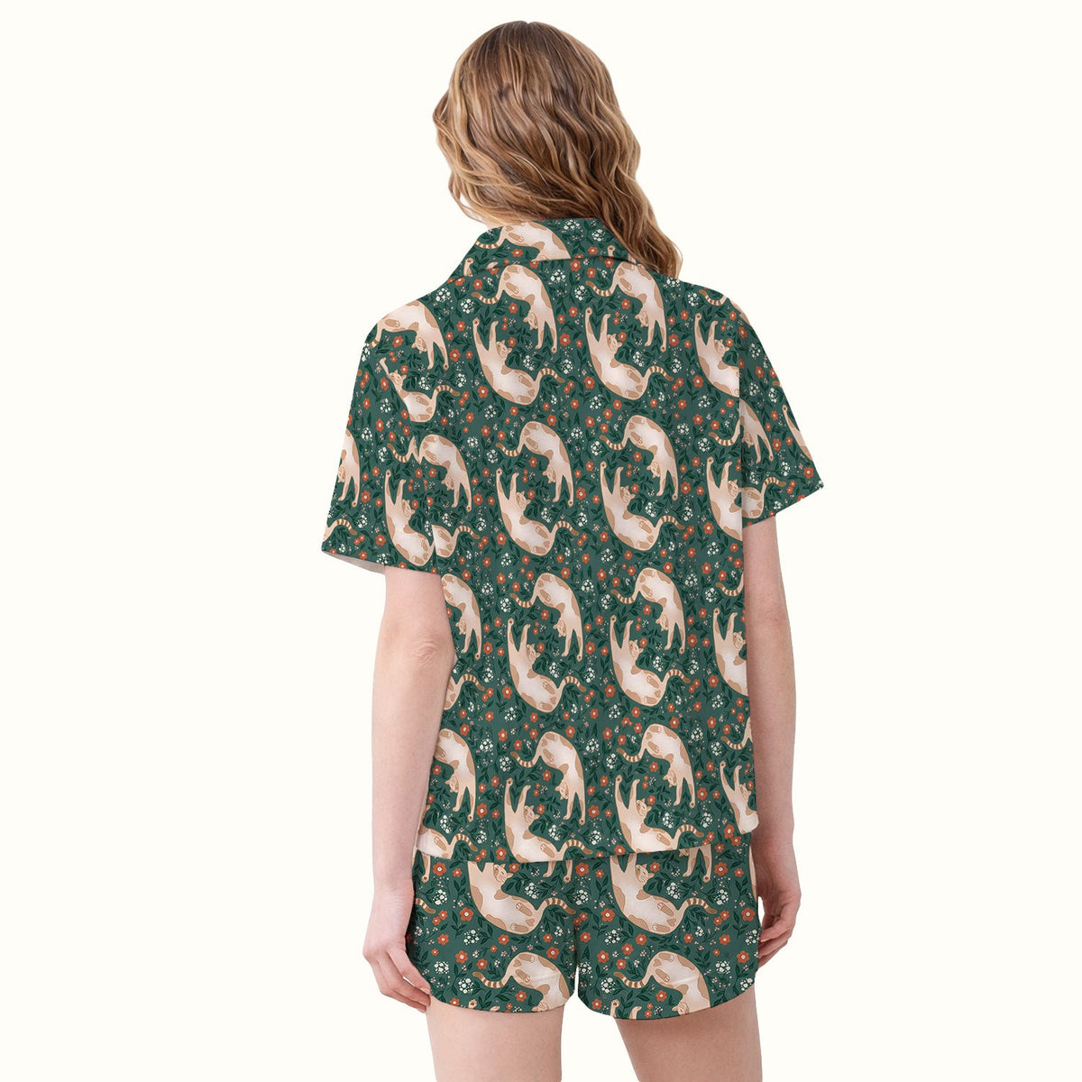 Blue Butterfly Glowing Garden Pajama Set
