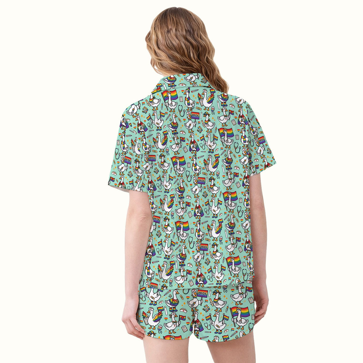 LGBT Pride Nurse Duck Pajama Set