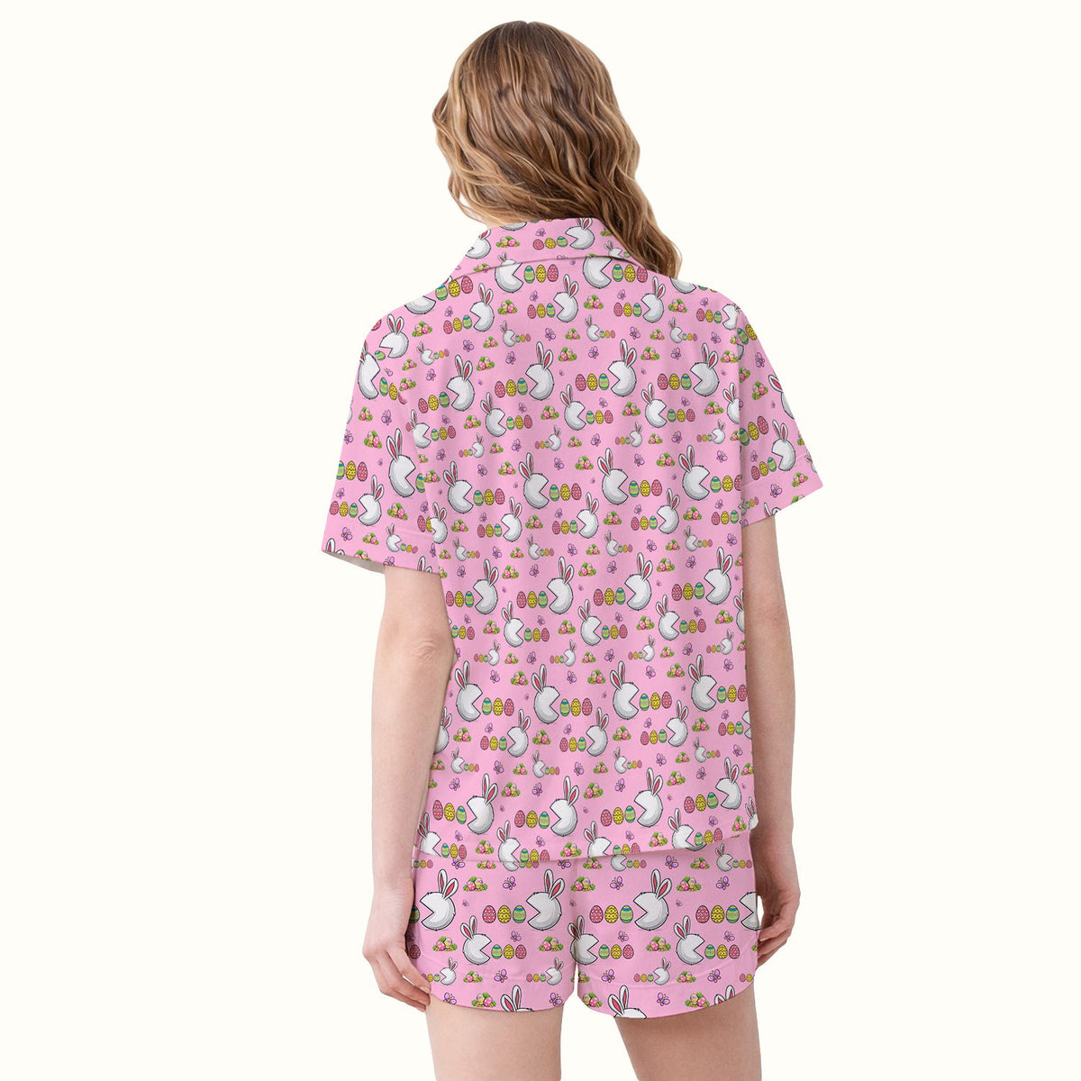 Personalized Easter Bunny Colorful Eggs Pajama Set