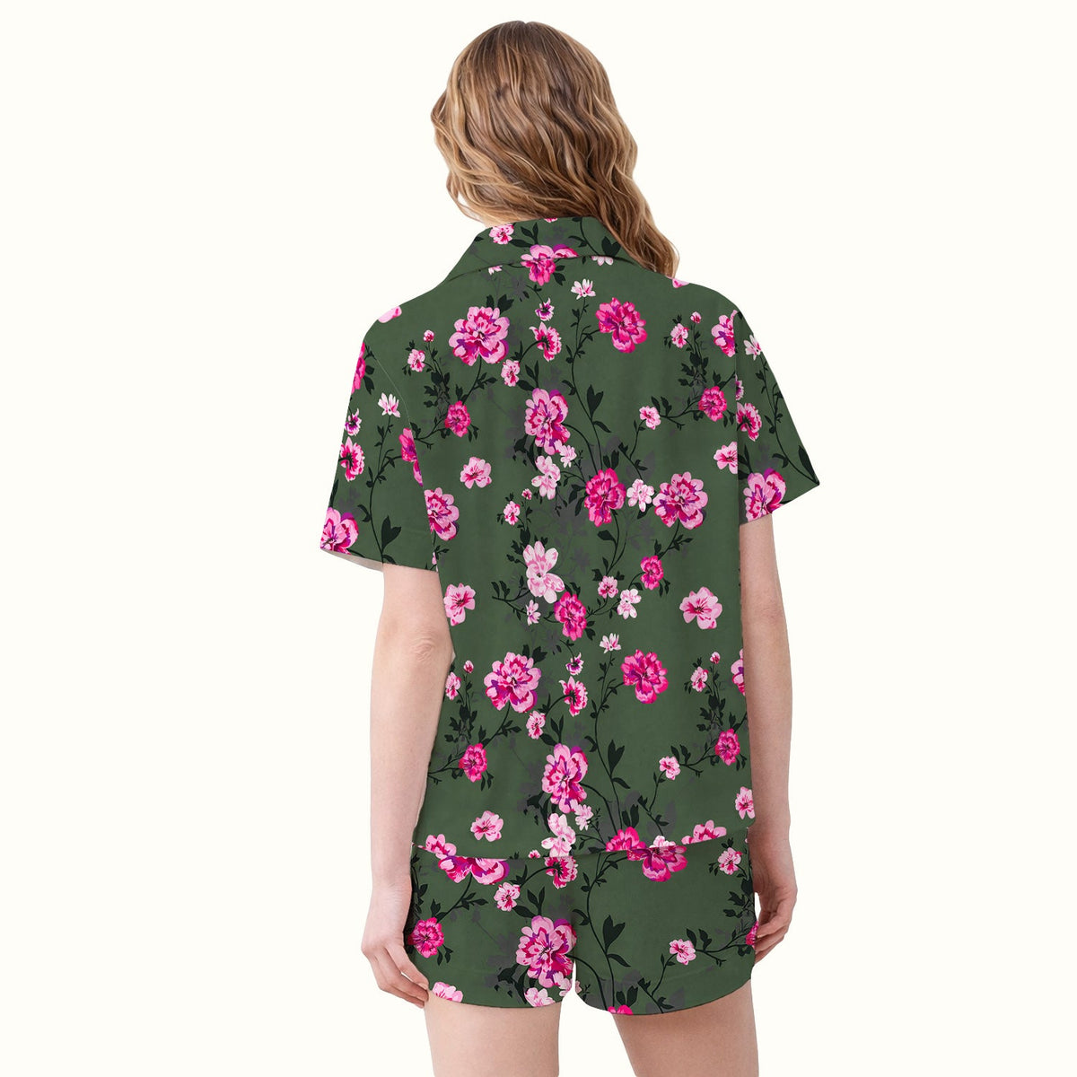 Pink Floral Blossom Pajama Set
