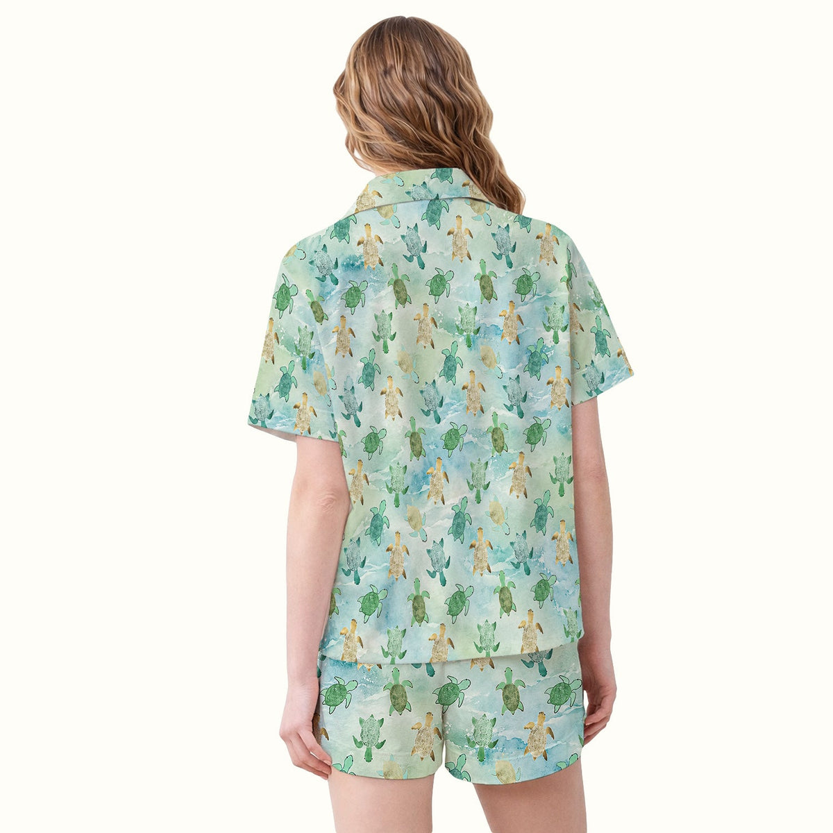 Watercolor Sea Turtle Pajama Set