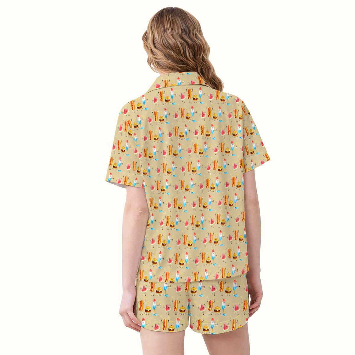 Summer Food Icons Pajama Set