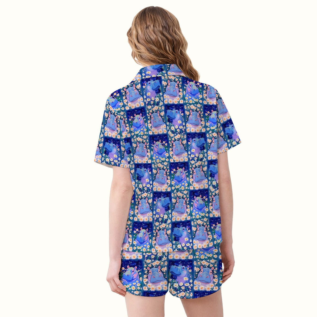 Hippo Daisy Patchwork Pajama Set