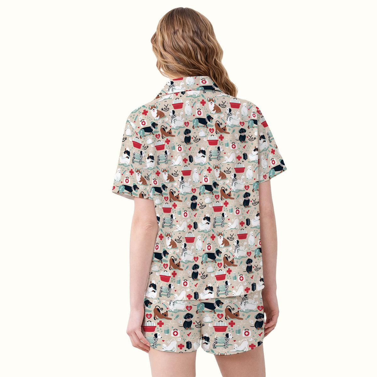 Dogs Veterinary Tools Nurse Pajama Set