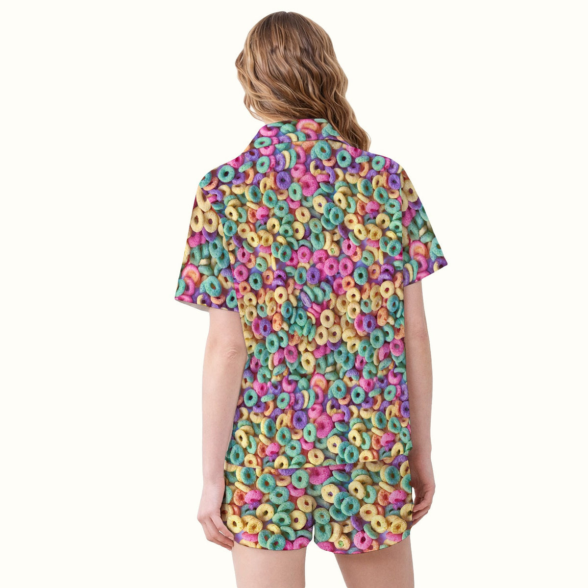 Colorful Cereal Loops Pajama Set