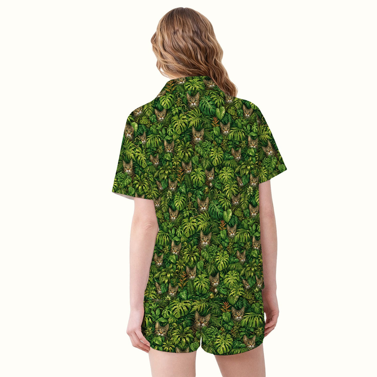Hidden Jungle Cat Veterinary Nurse Pajama Set