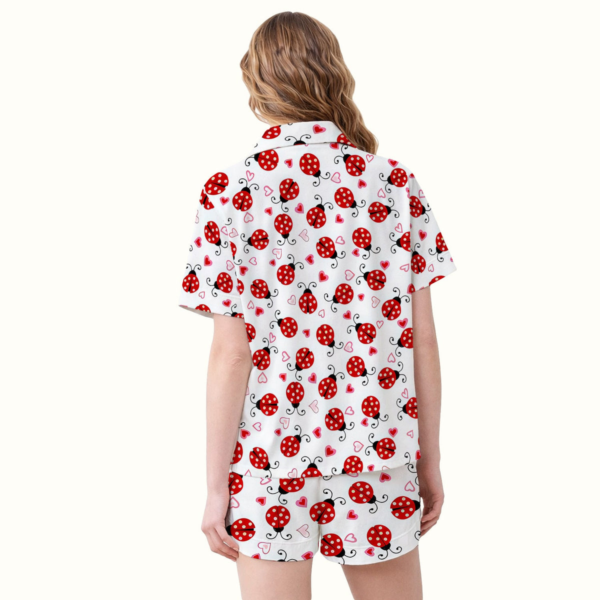 Ladybug Heart Love Pajama Set