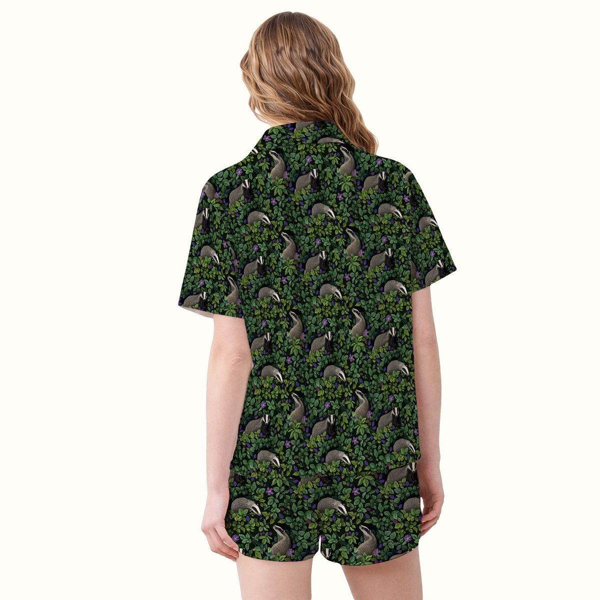 Woodland Badger Forest Pajama Set