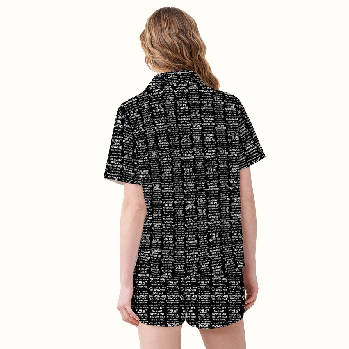 Repeating Work Quote Pajama Set