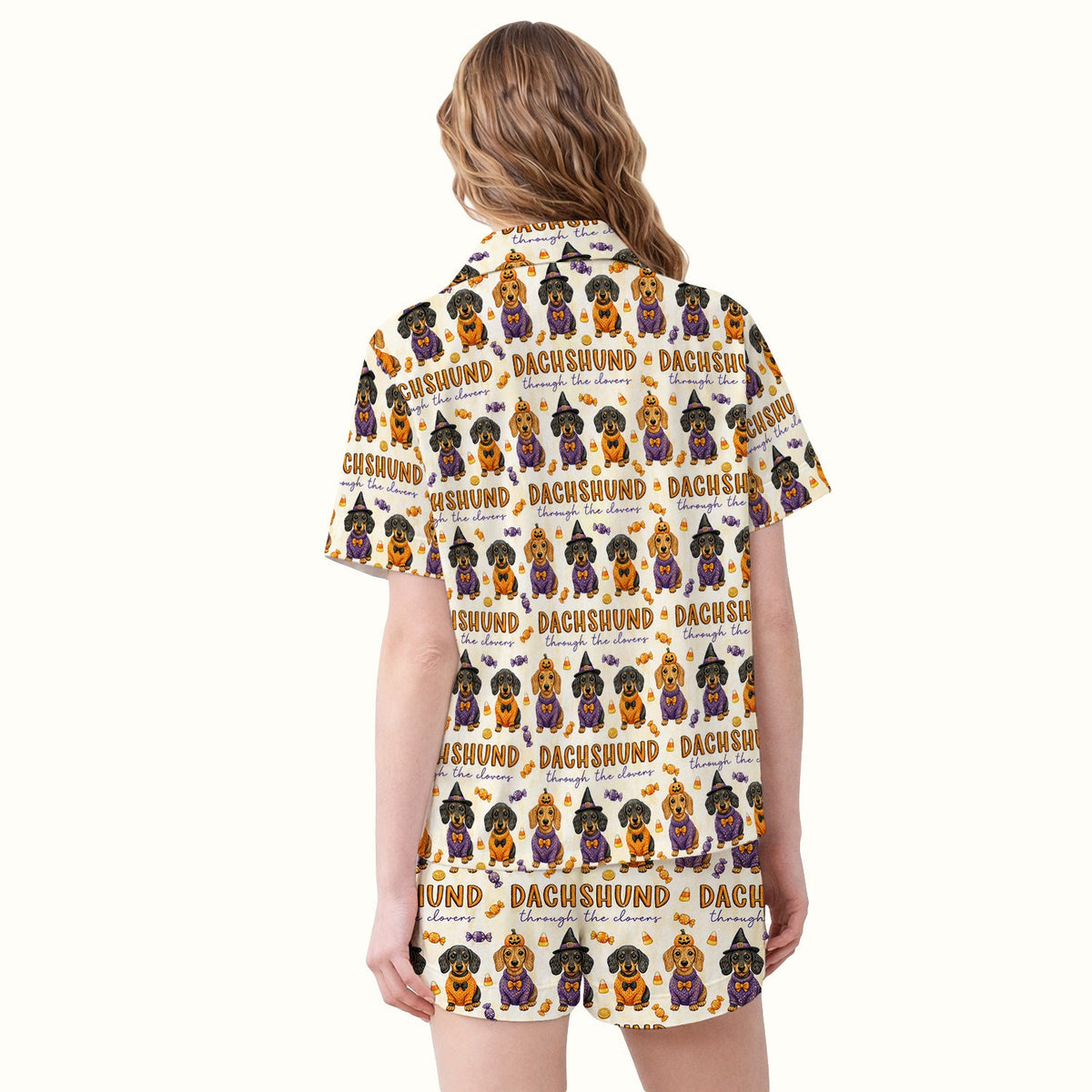 Candy Dachshund Nurse Pajama Set