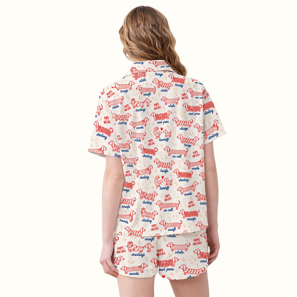 Pups On Call Dachshund Nurse Pajama Set