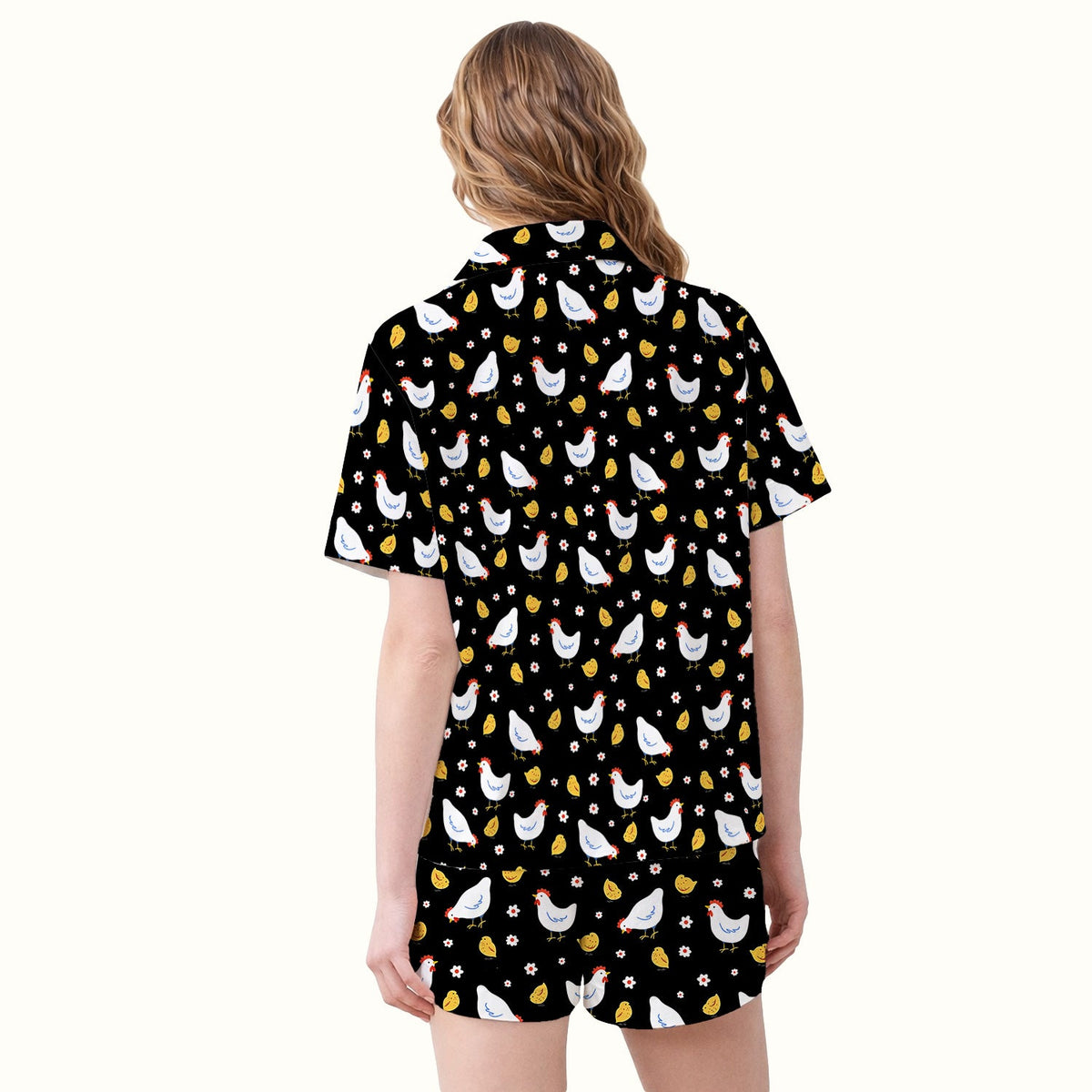 Chicken And Cute Chicks Pajama Set
