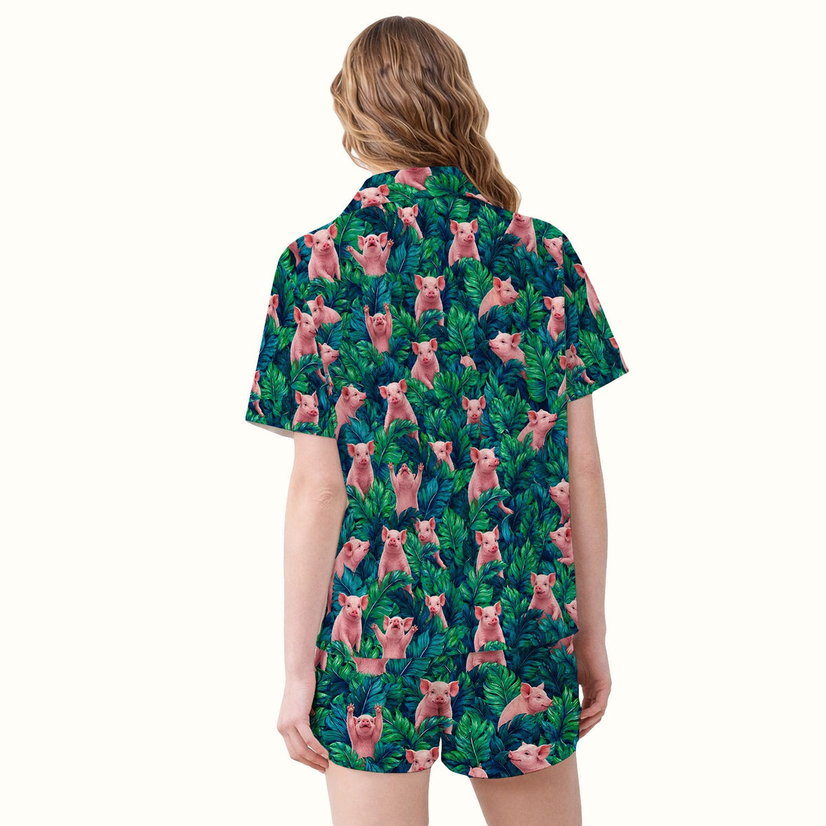 Piglet Jungle Leaves Pajama Set