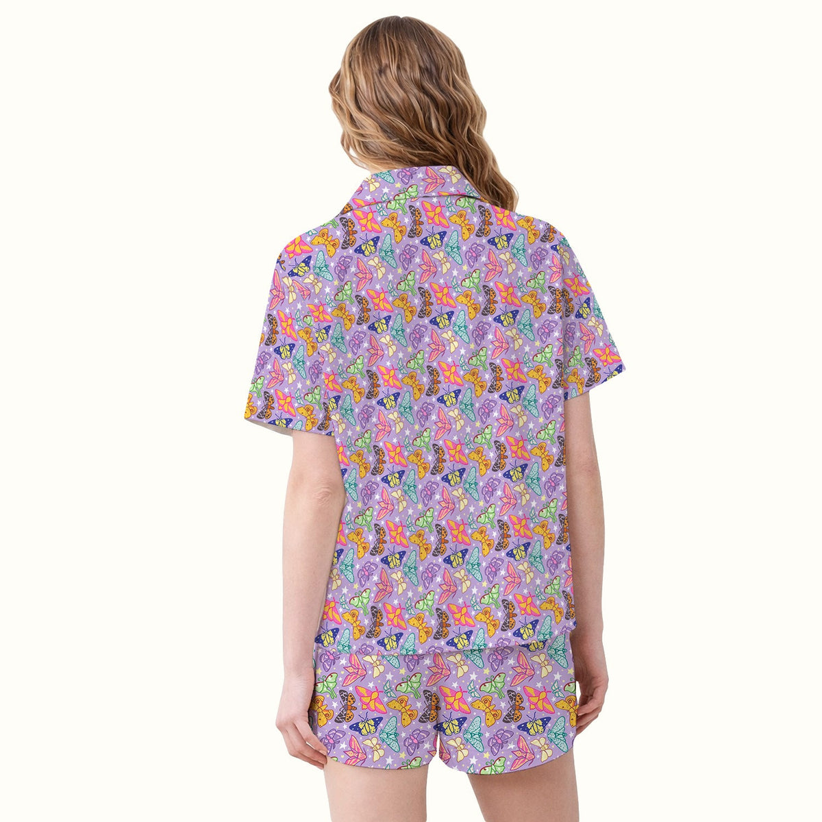 Colorful Butterfly Moth Garden Pajama Set