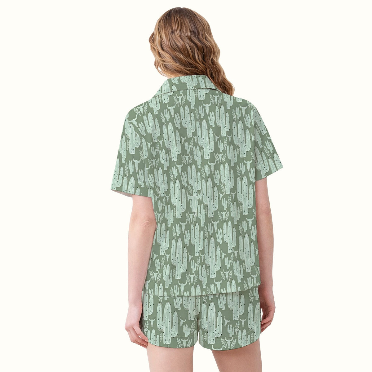 Desert Cactus Skull Pajama Set