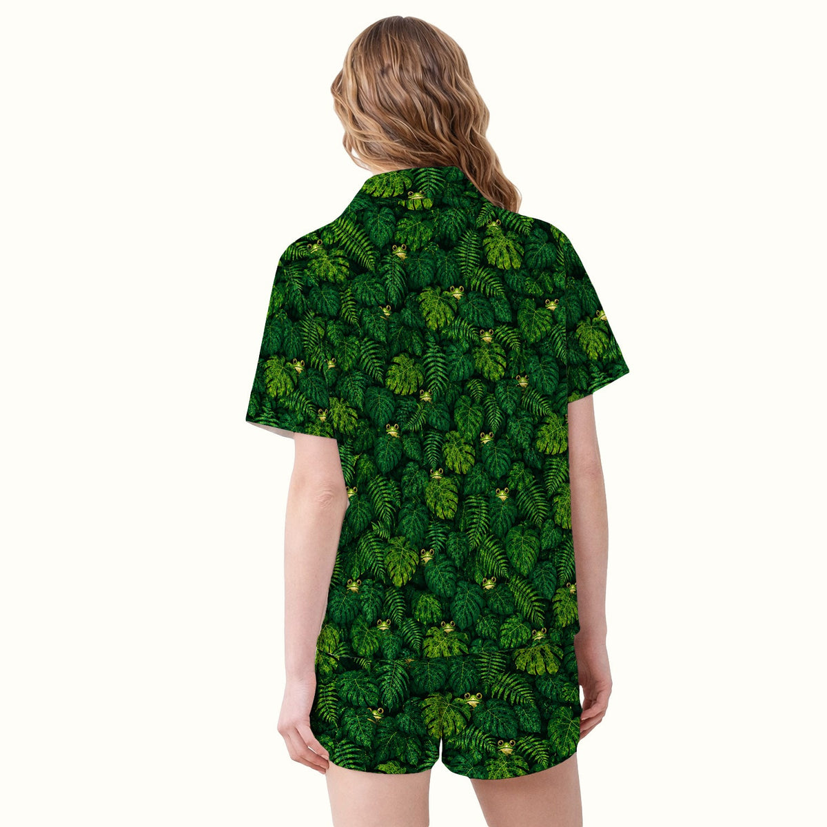 Hidden Frog Jungle Pajama Set