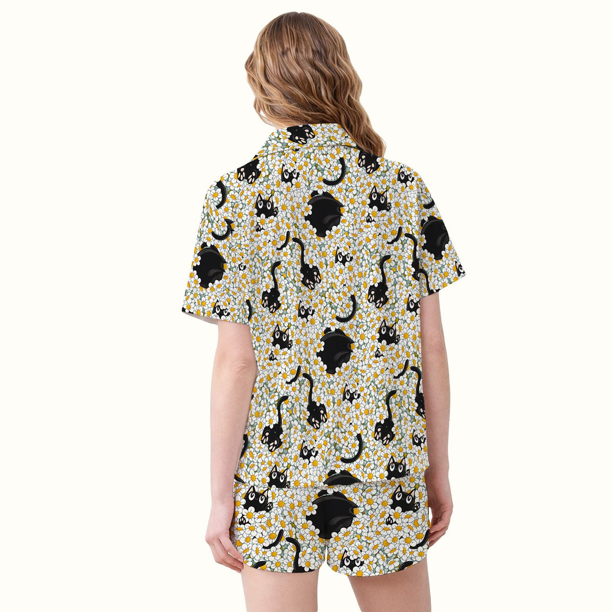 Daisy Black Cat Nurse Pajama Set