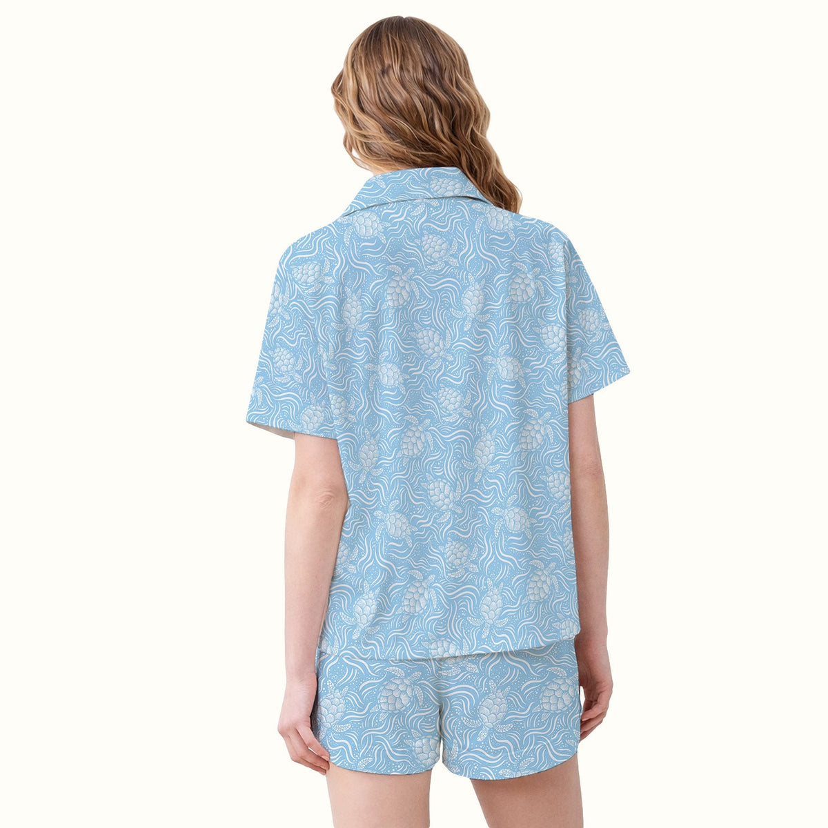 Ocean Sea Turtle Waves Pajama Set