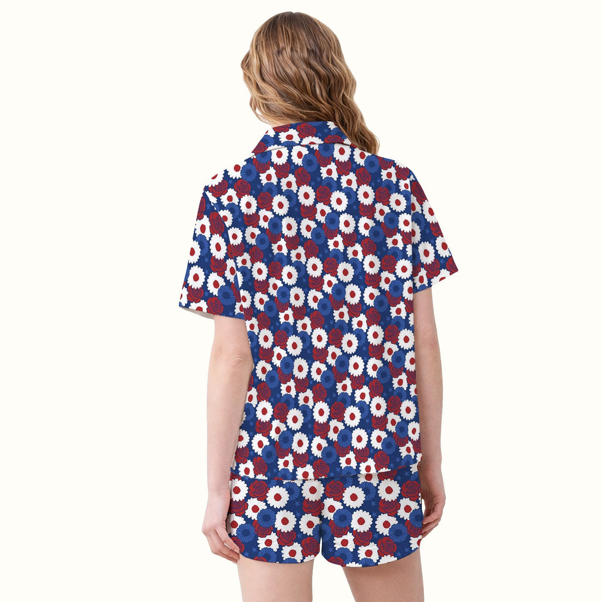 Daisy Rose Floral Nurse Pajama Set