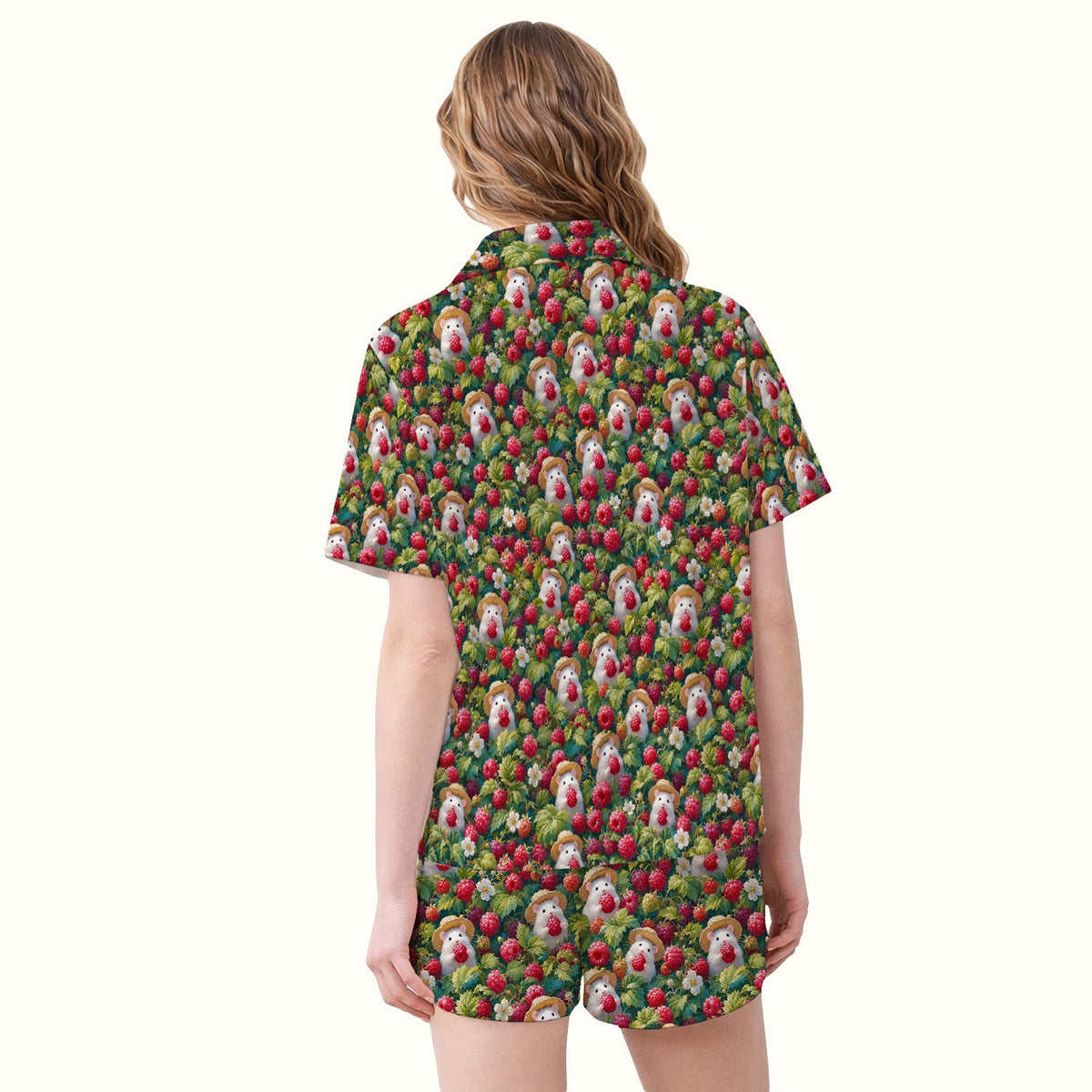 Raspberry Mouse Garden Nurse Pajama Set