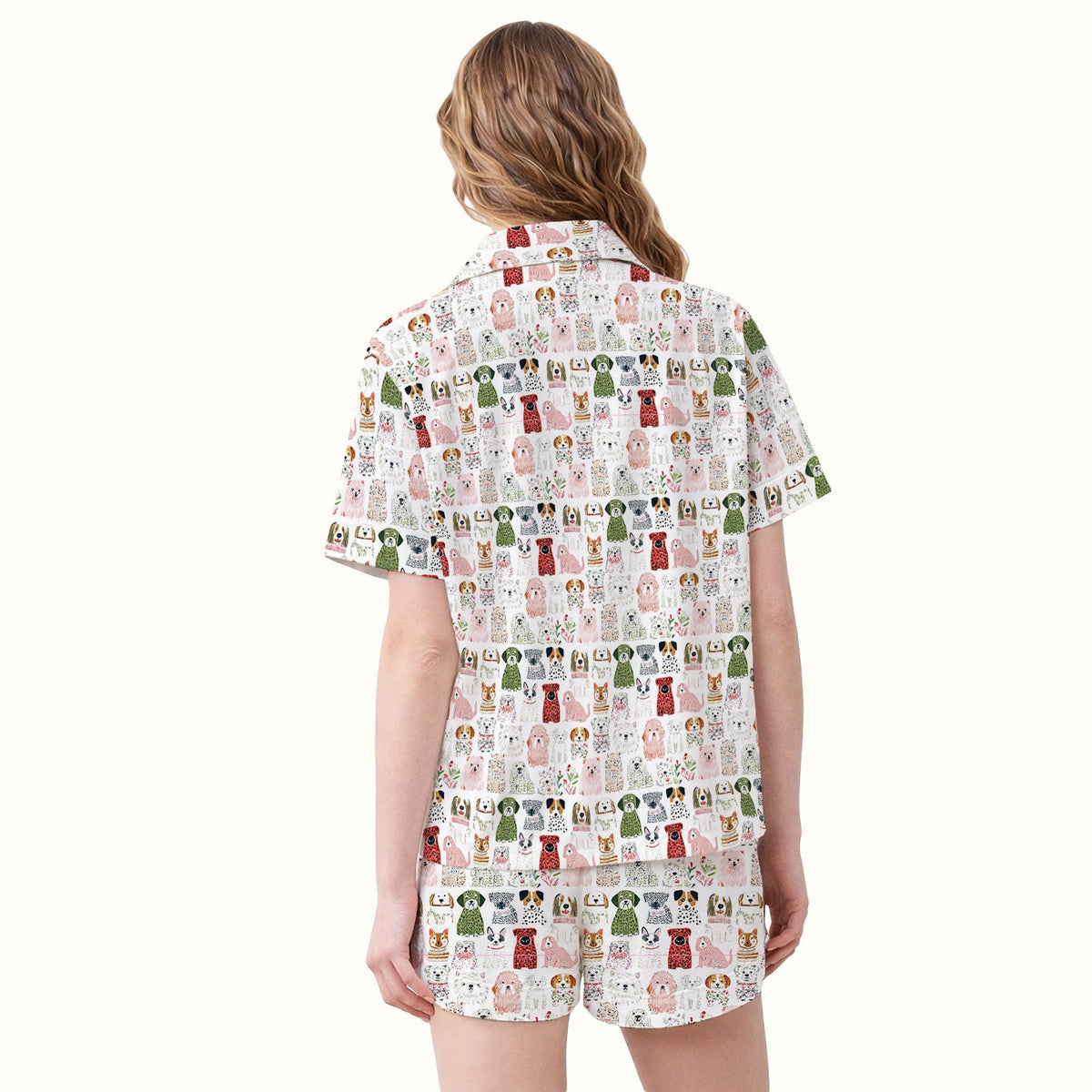 Dog Breeds Nurse Pajama Set