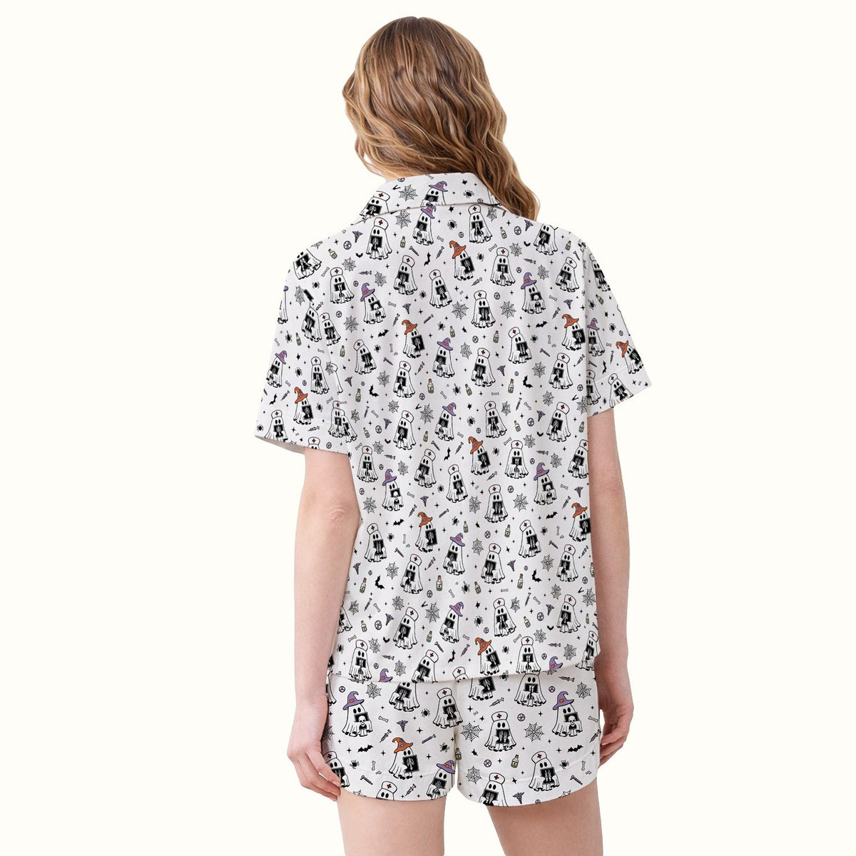 Ghost Nurses with X-Rays Pajama Set - Halloween Gift