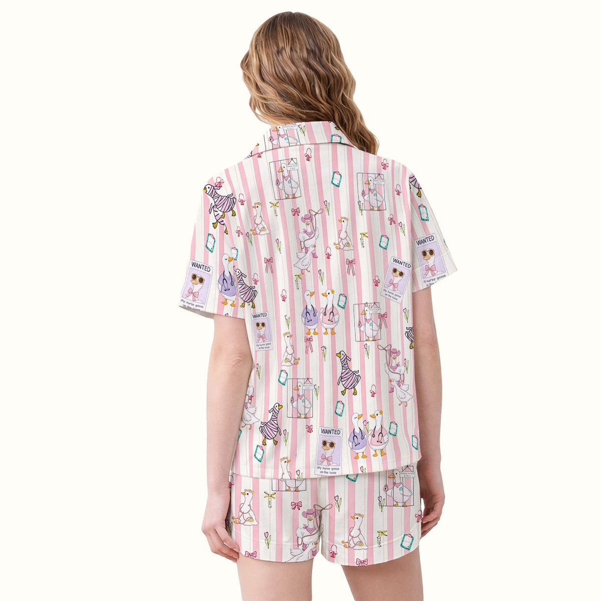 Duck Stripe Pajama Set