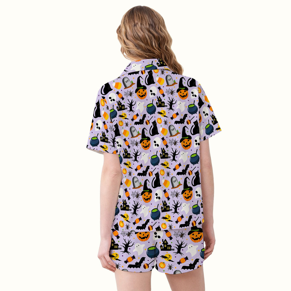 Ghost Pumpkin Witch Pajama Set - Halloween Gift For Nurse