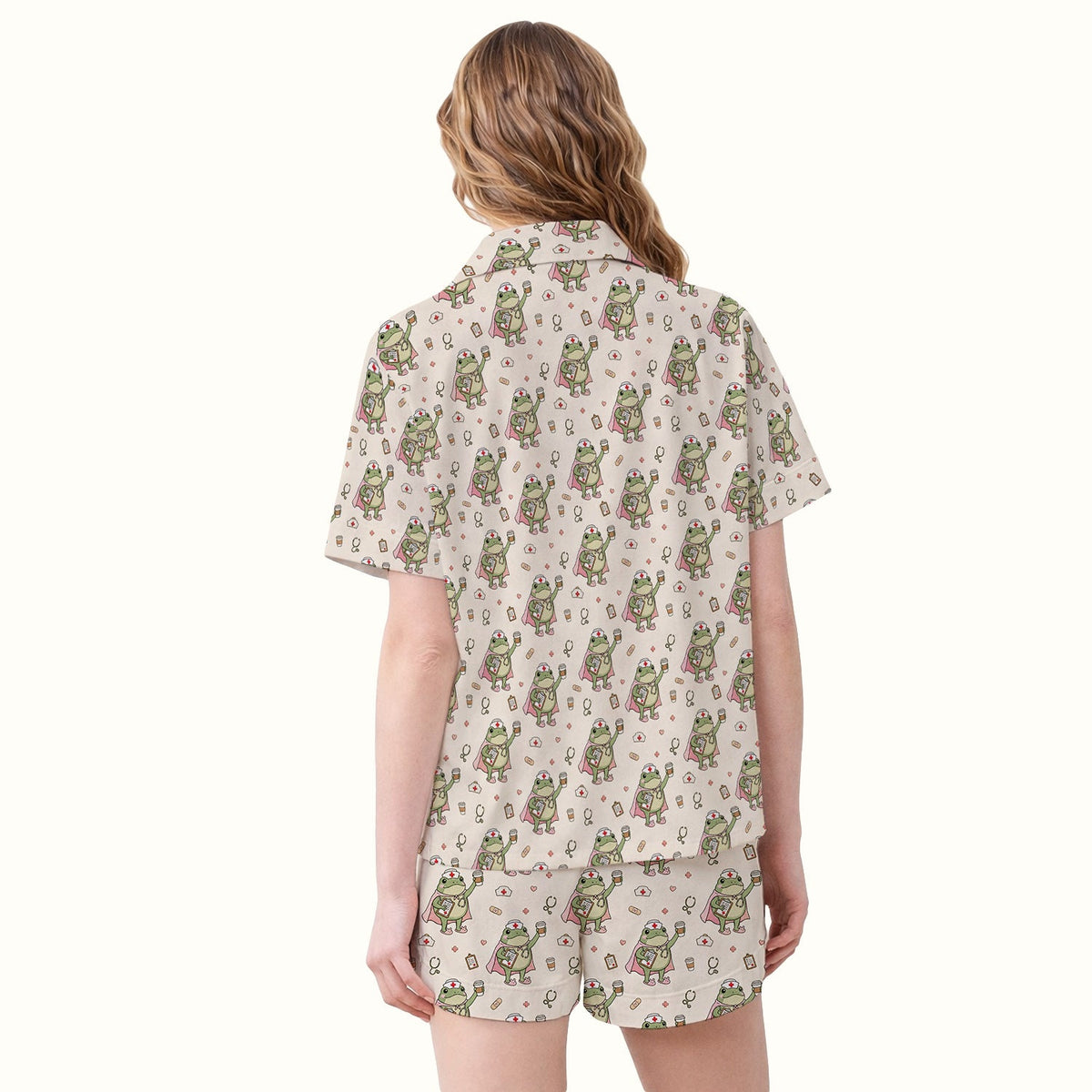 Super Nurse Frog Pajama Set