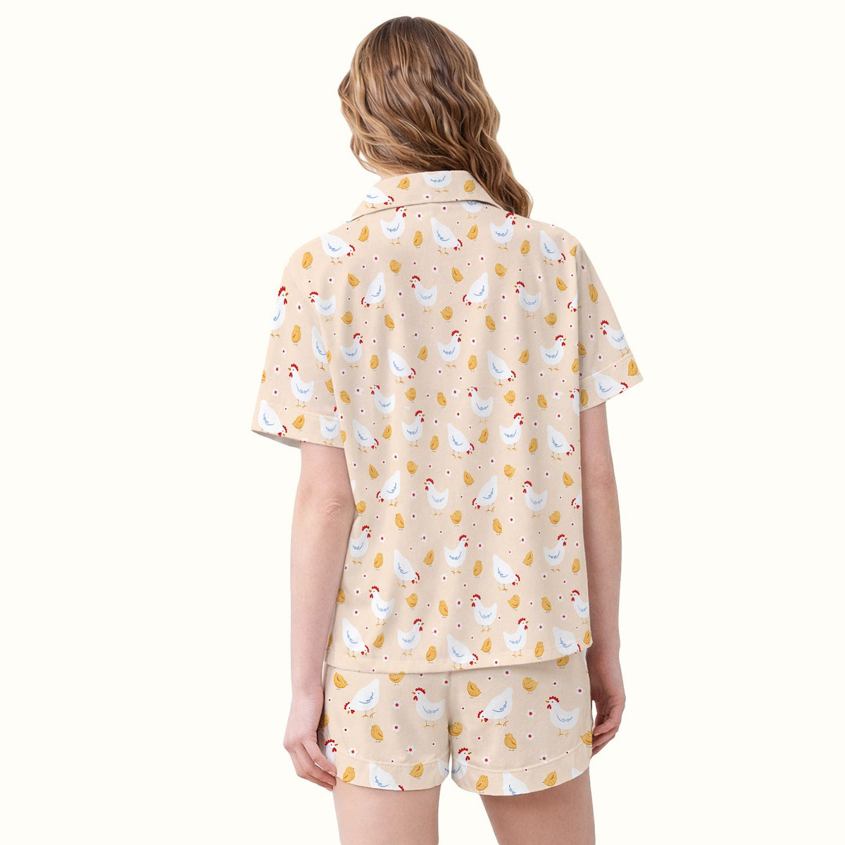 Chicken And Cute Chicks Pajama Set