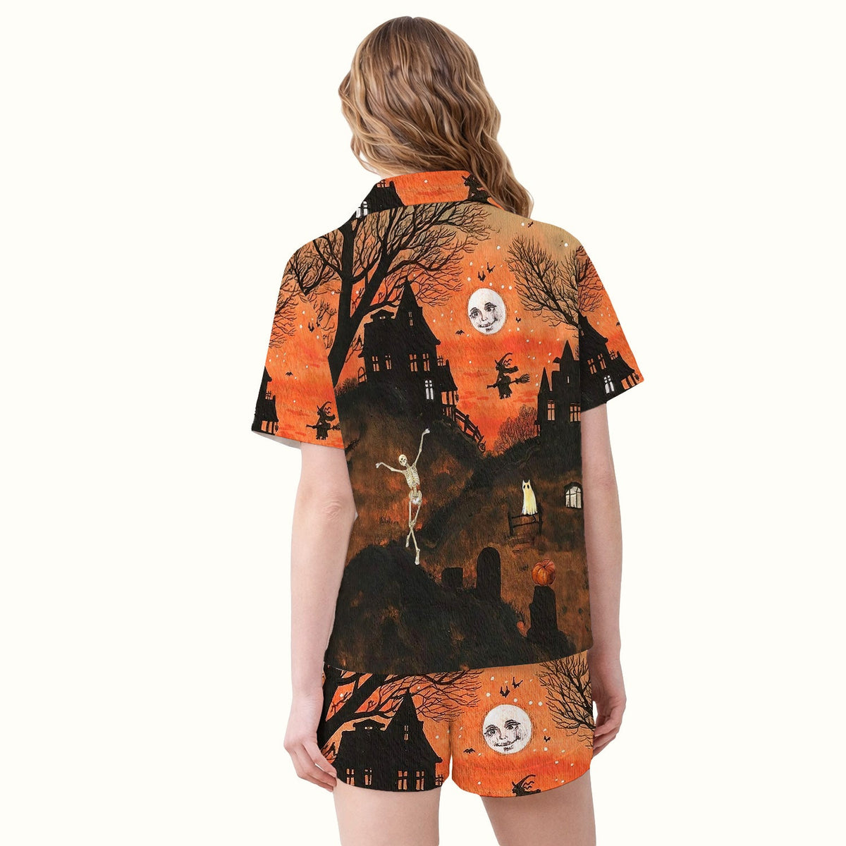 Haunted House Pajama Set - Halloween Gift For Nurse