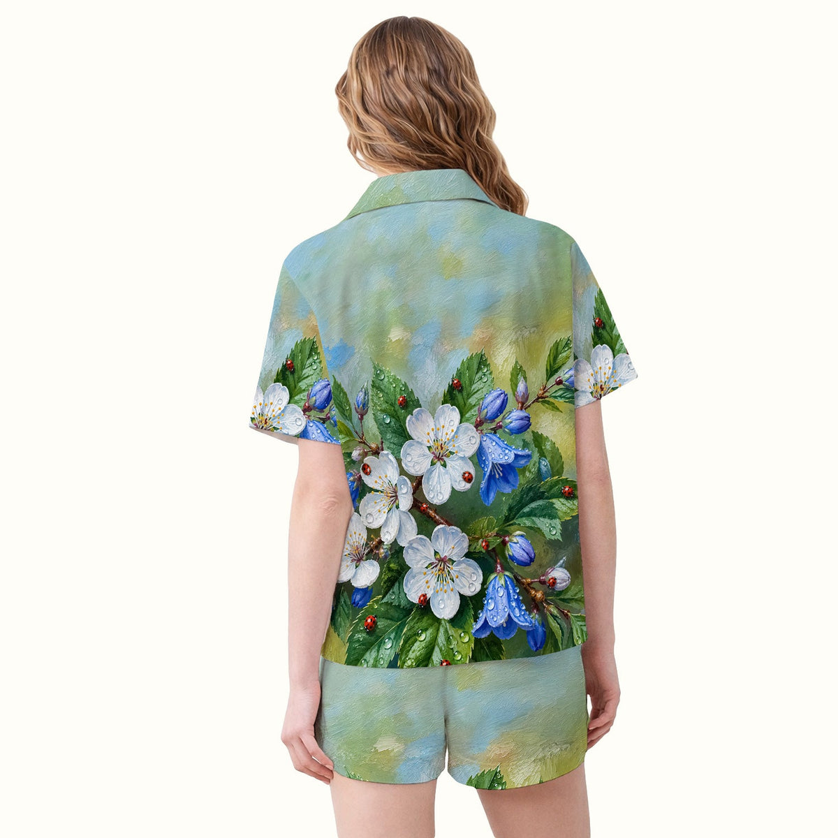 Ladybug Blossom Garden Pajama Set