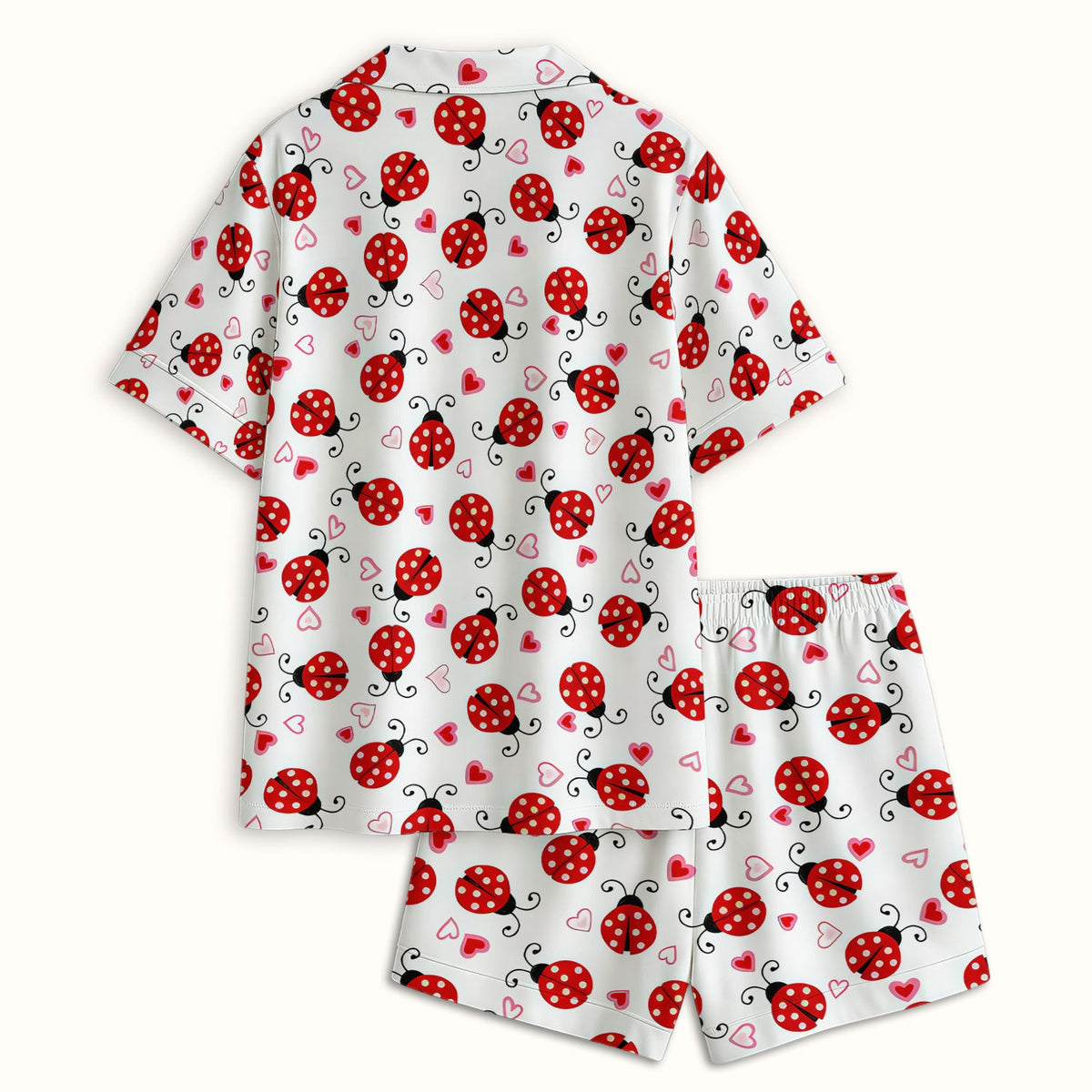 Ladybug Heart Love Pajama Set