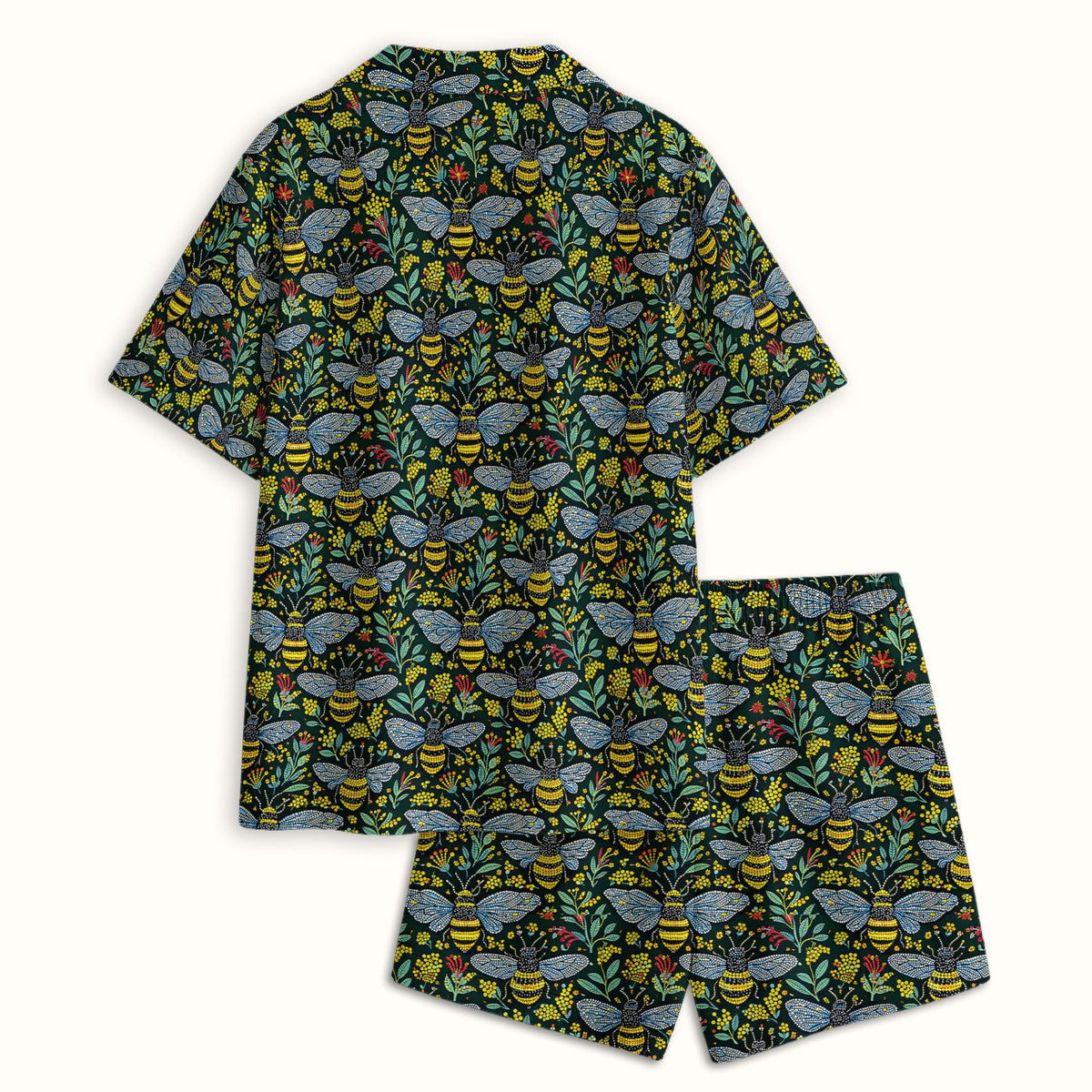 Honey Bee Wildflower Garden Pajama Set For Nurse