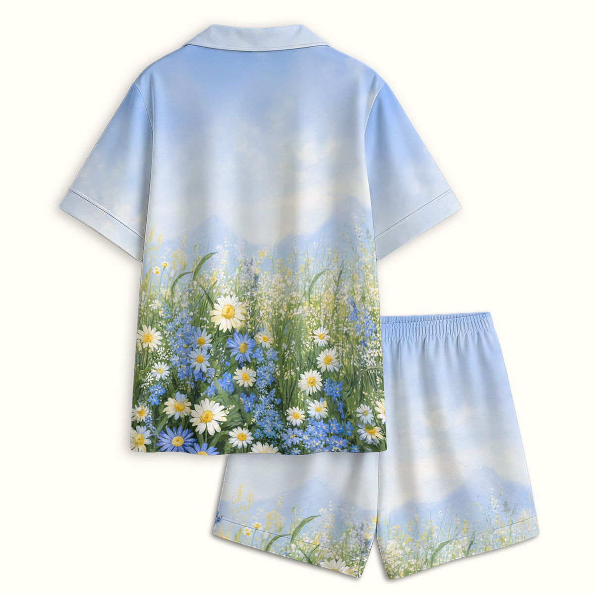 Deer Mother Baby Meadow Nurse Pajama Set
