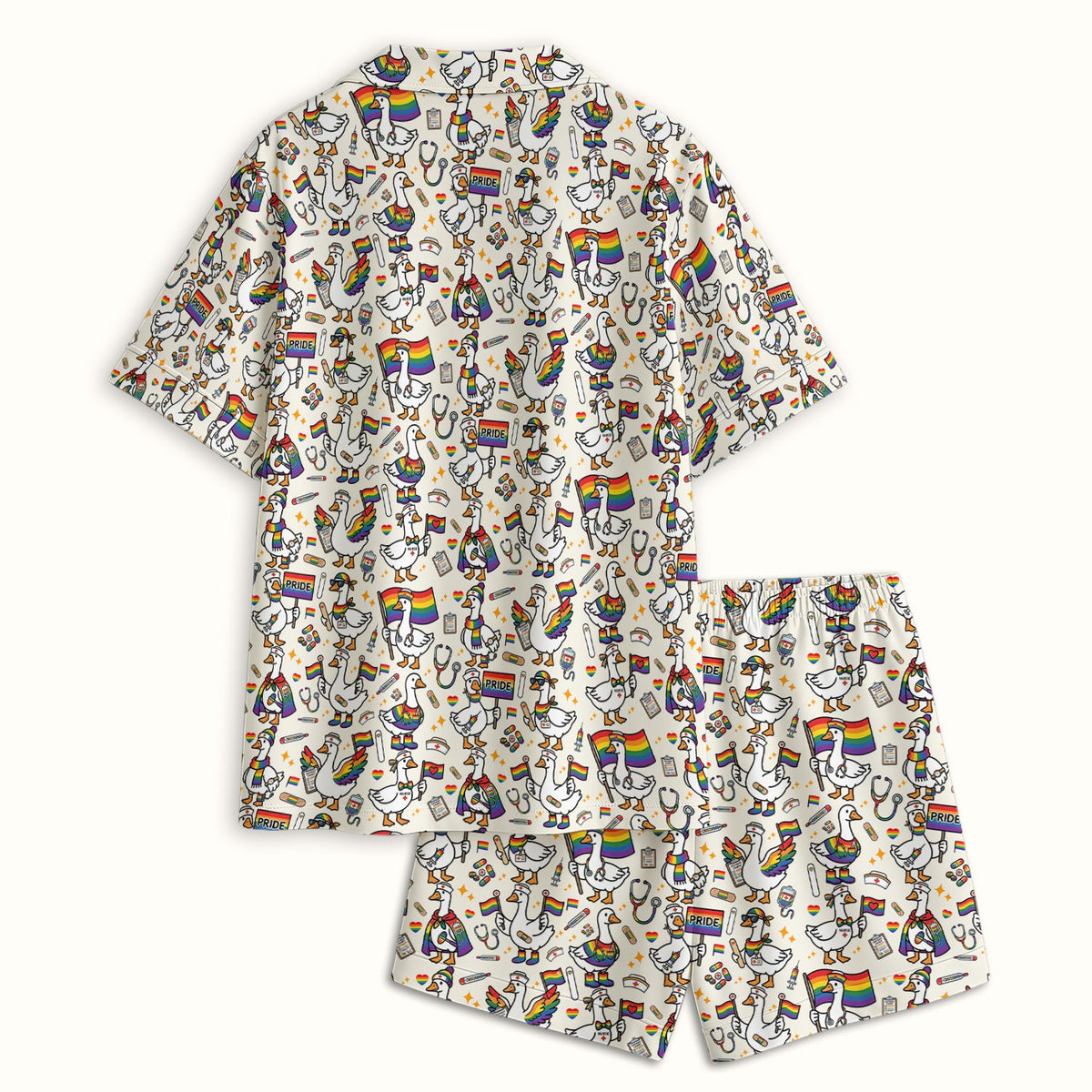 LGBT Pride Nurse Duck Pajama Set