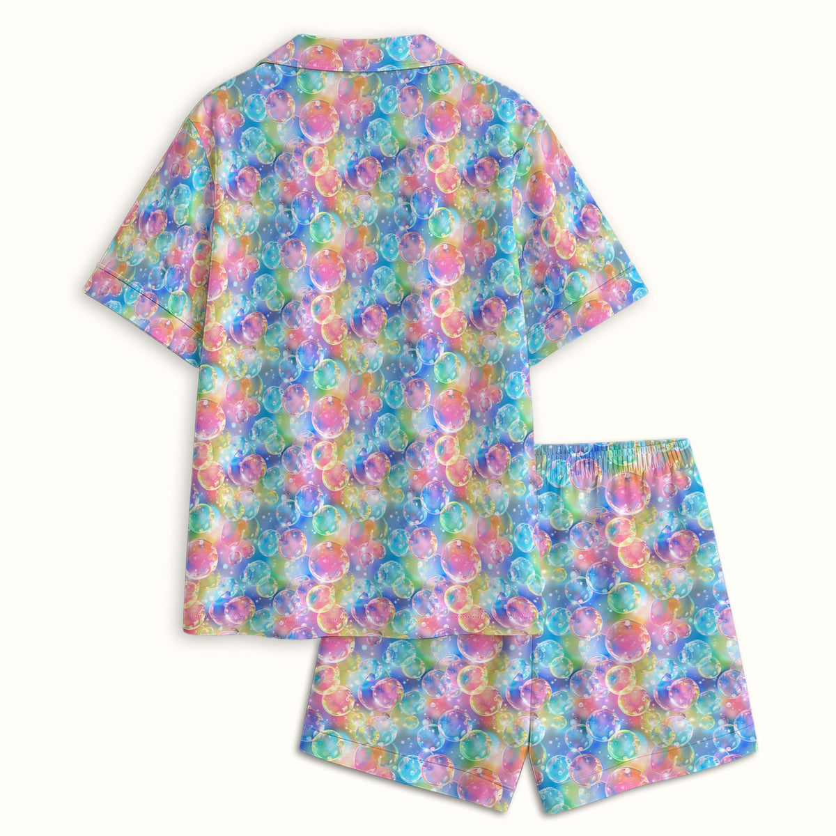 Colorful Floating Soap Bubble Pajama Set