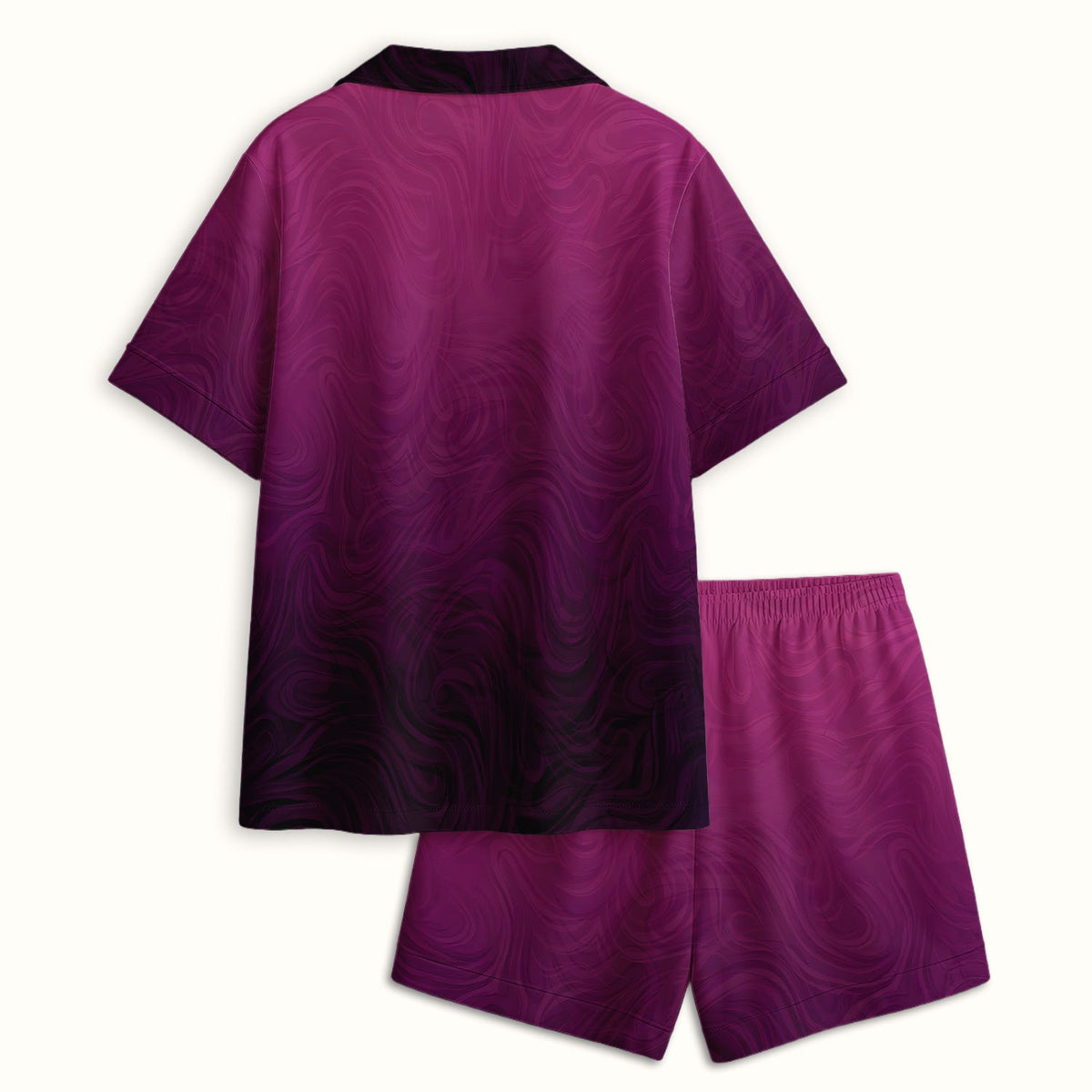 Abstract Swirl Ombre Pajama Set