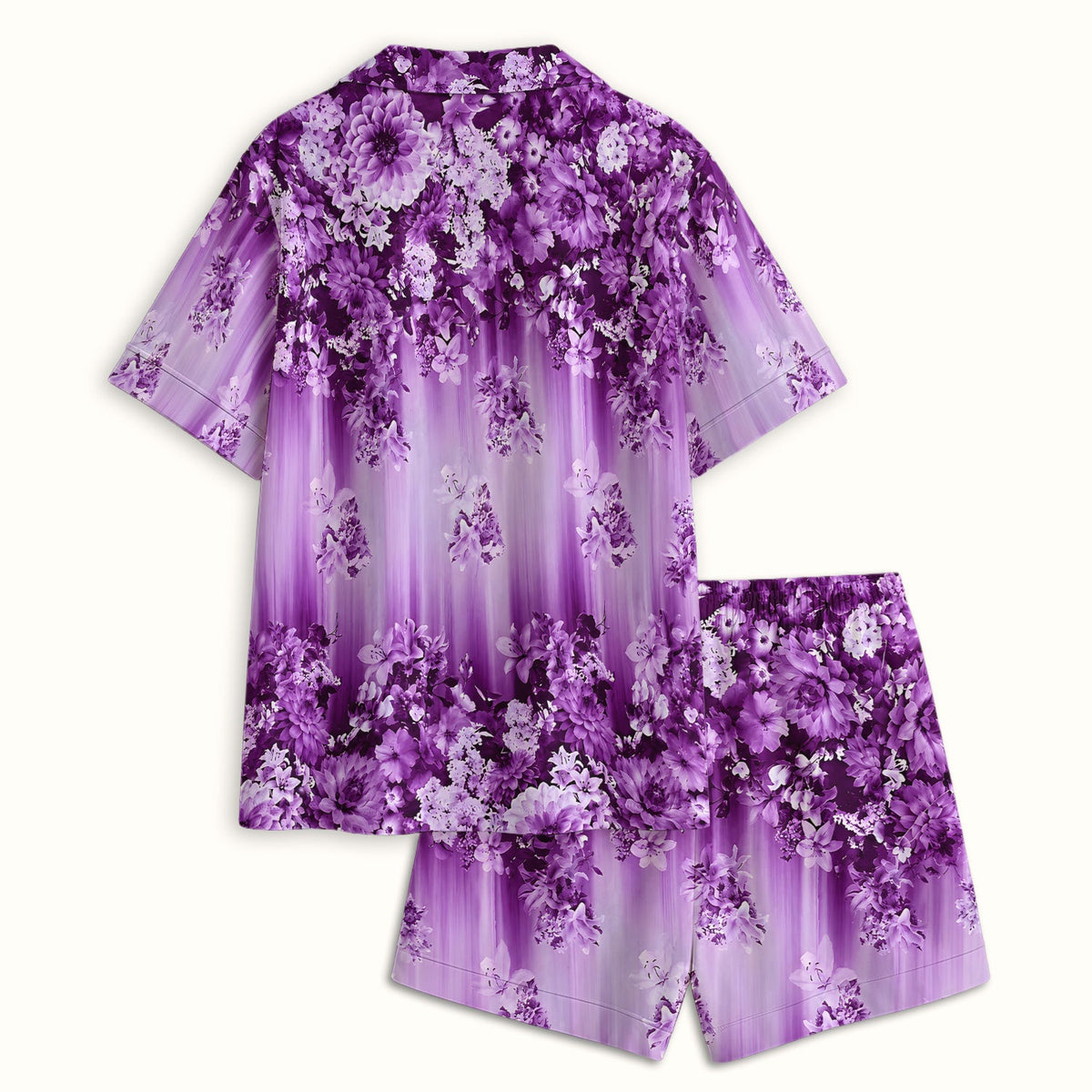 Purple Blossom Garden Pajama Set