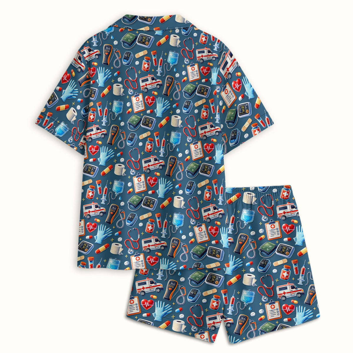 Ambulance Stethoscope Tools Pajama Set