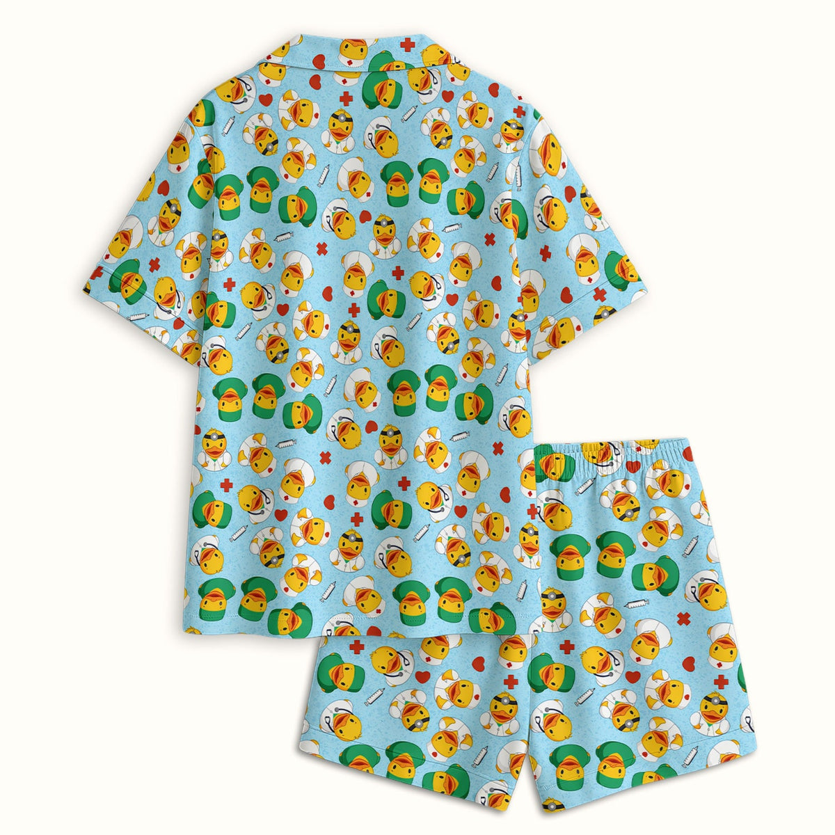 Duck Doctor Cartoon Pajama Set